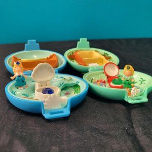 Polly Pocket Jeweled Sea and Jeweled Forest 99% COMPLETE